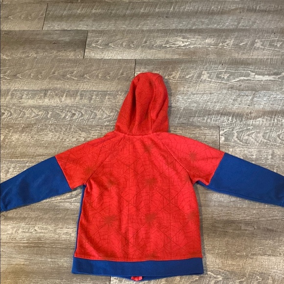 Spiderman Red and Blue Kids Costume Hoodie - Picture 6 of 7